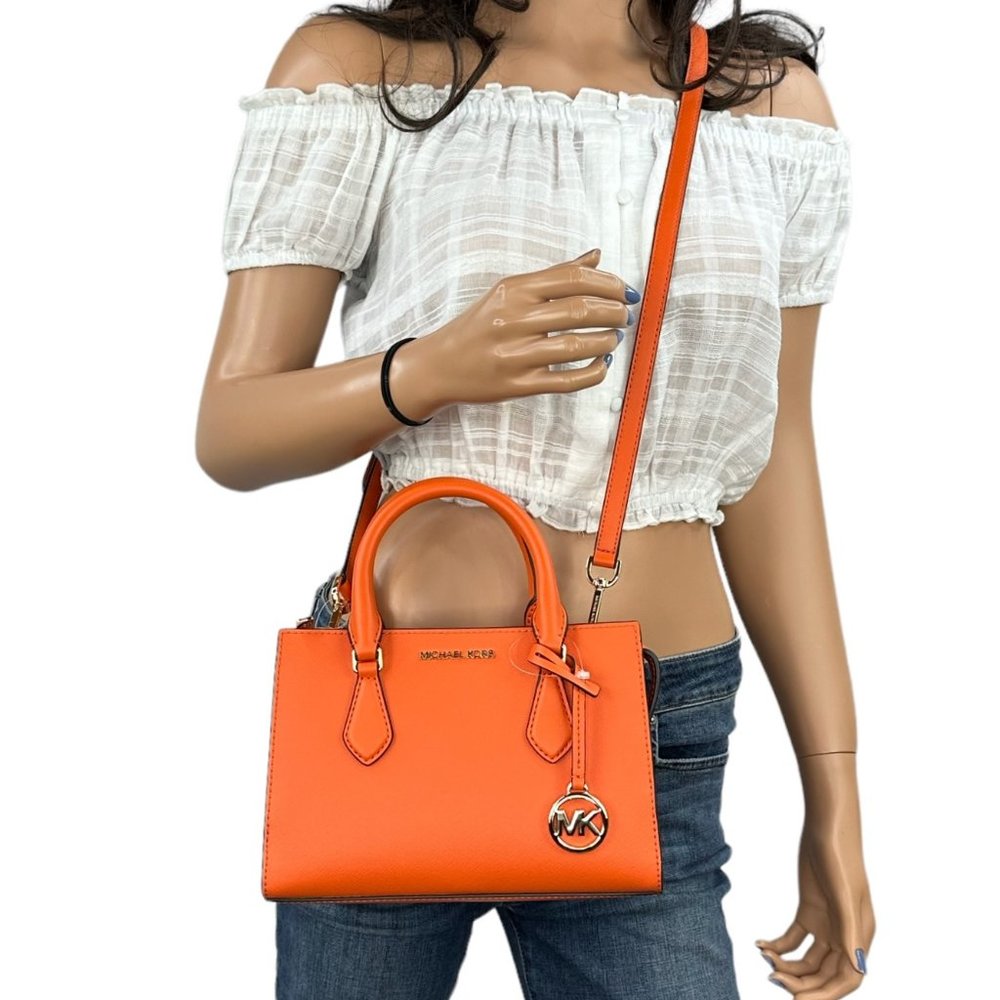 Michael Kors Sheila Small MINI Satchel Shoulder Crossbody Bag Poppy